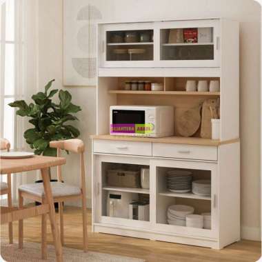 Prodesign kitchen set meada kc120 lemari dapur rak dapur kabinet dapur rak piring kayu lemari makan 