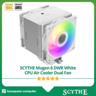 SCYTHE Mugen 6 DWR White CPU Air Cooler Dual Fan