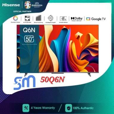 LED TV Hisense 50 inch U50Q6N QLED 4K UHD Google Smart TV