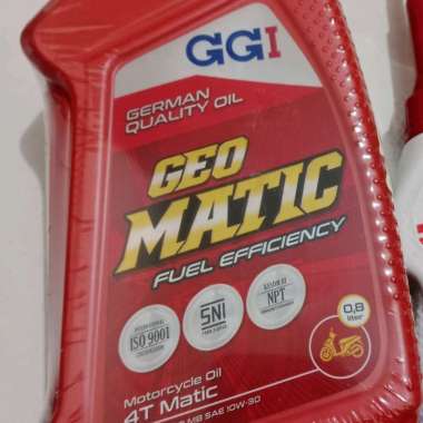 GGI OLI GEO MATIC 10W-30 800ML semua motor matic GGI Geo Matic 800ml, 10w-30