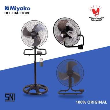 Kipas Angin Miyako KST18RC - Kipas 3 in 1 Dinding Meja Berdiri - remote - 18 Inch