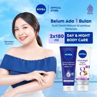 Promo Harga Nivea Body Serum Extra White Night Nourish 180 ml - Blibli