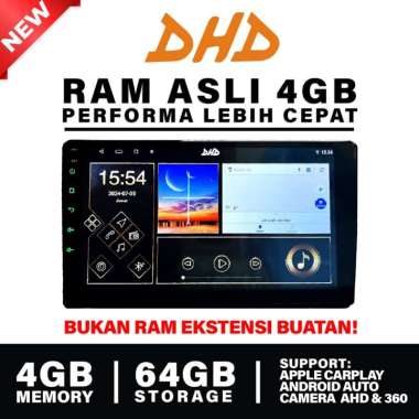 Carplay 2 din Head Unit Android 9 inch DHD 7001 Double Din Bluetooth GPS Mirrorlink 2+32 GB