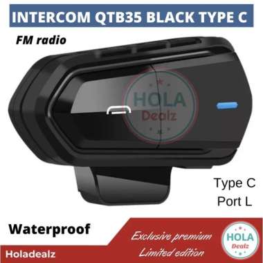 BT HELM B35 BT HELM QTB35 INTERCOM BT HELM QTB35 HITAM ORIGINAL