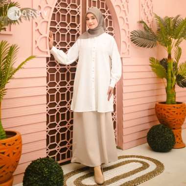 Nobby Angsana Tunik Bahan Woolpeach Putih