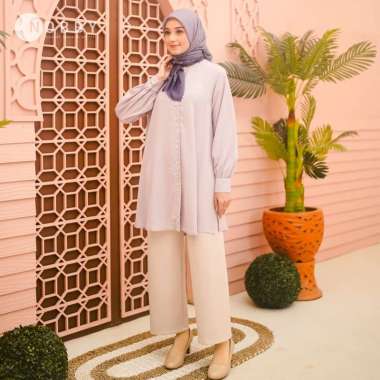 Nobby Angsana Tunik Bahan Woolpeach Pink