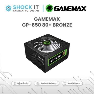 PSU GAMEMAX 650W 80+ Bronze Black GP-650