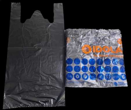 IDOLA Kantong Plastik Kresek HDPE (Hitam) Ukuran 30 [1 pack isi 100 Lembar]