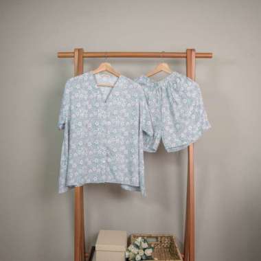 Aykowear Baju Tidur Piyama Wanita Rayon Ashley Set Celana Pendek