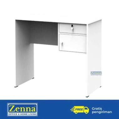 Zenna Meja Tulis 80 / Meja Minimalis RAKIT WHITE