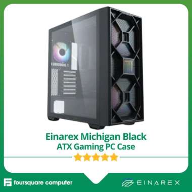 Einarex Michigan Black ATX Gaming PC Case Casing