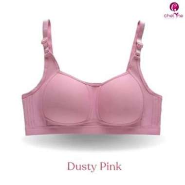 Chelyne BH Wanita BA20 Full Cup Bra Spandex Lycra Premium Tanpa Kawat Penyangga - 36/42 Cup B Daily 