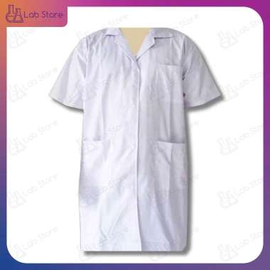 Jas Lab Lengan Pendek / Jas Laboratorium / Seragam Laboratorium