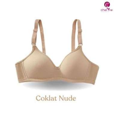 Chelyne BH Wanita B3300 Full Cup Bra Premium Spandex Lycra Tanpa Kawat Penyangga - Big Size Daily Br