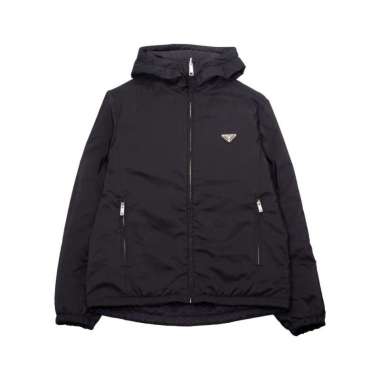 [12.12 Dealcember] Prada Triangle Logo Reversible Jacket Black 50 Black