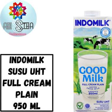 Indomilk Susu UHT Kemasan 950 Full Cream Plain Cokelat Plain