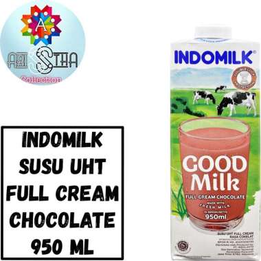 Indomilk Susu UHT Kemasan 950 Full Cream Plain Cokelat Chocolate