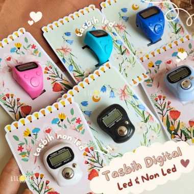 [NewTDK] Tasbih Digital Lampu Led dan non Led Kartu Bunga Tally Finger Counter Souvenir Murah Tahlil