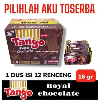 Tango Wafer ROYAL CHOCOLATE RENCENG - (HARGA 1 KARTON ISI 12 RENCENG)