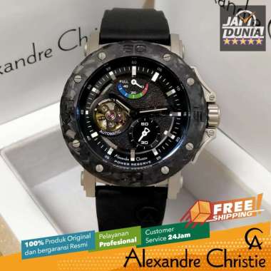 JAM TANGAN PRIA ALEXANDRE CHRISTIE AUTOMATIC ORIGINAL BLACK 9205 AC 9205 AC9205 ACF9205 CT