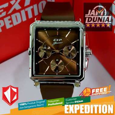 JAM TANGAN WANITA EXPEDITION ORIGINAL BROWN SILVER EXF 6618 EXF6606 EXF 6618 EXPEDITION 6618 JAM WAN