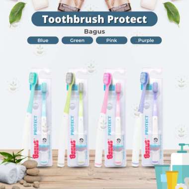 Bagus Toothbrush Protect (S) - Sikat Gigi Dengan Bulu Halus Nylon