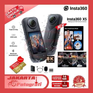 Insta360 X5 360 Action Camera Motorcycle Bundle STANDARD BOX
