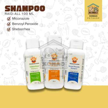SHAMPO RAID ALL 100ML - Shampo Anti Bakteri Hewan Peliharaan Merawat Kulit dan Mengobati Kondisi Kul