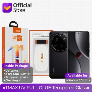 T-MAX Tempered Glass Xiaomi 15 Ultra TMAX UV FULL GLUE Screen Protector Fullset