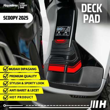 Hayaidesu Scoopy 2025 Body Protector DECK PAD Cover BIRU