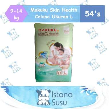 Makuku Diapers Skin Health Pants Popok Bayi Ukuran M / L / XL / XXL L 54 (9 - 14 Kg)