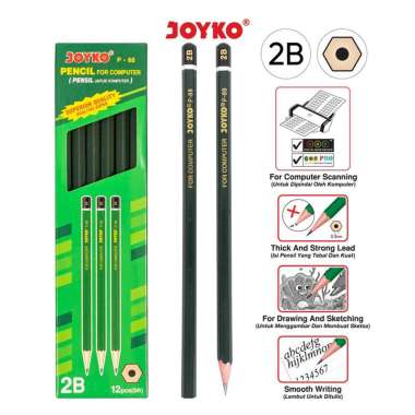 JOYKO Pencil Pensil P-88 2B 1 BOX 12 PCS