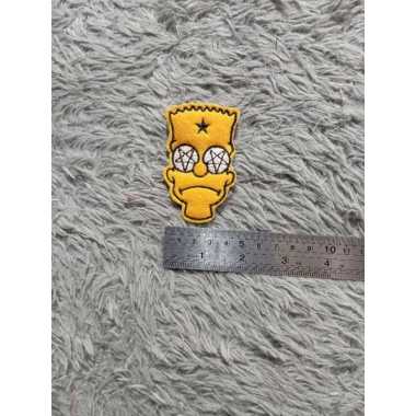 PATCH LOGO SIMSO, LOGO BORDIR CHARACTER, LOGO BORDIR KOMPUTER, PATCH KARTUN SIMSON 2