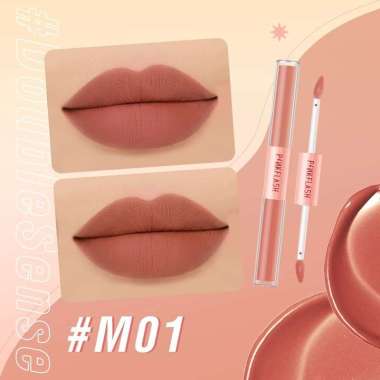 PINKFLASH DUO LIPGLOSS Lipstik Ombrelips M01