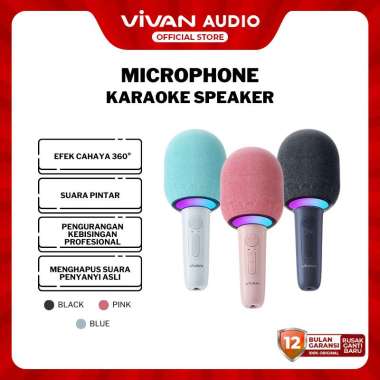 VIVAN Bluetooth Karaoke Speaker 360° RGB Light Voice Changer VS9 Garansi 12 Bulan SPEAKER VS9