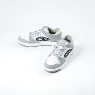 Sepatu CHRISTIAN DIOR B57 CD OBLIQUE WHITE GREY SNEAKER 100% ORIGINAL 41.5