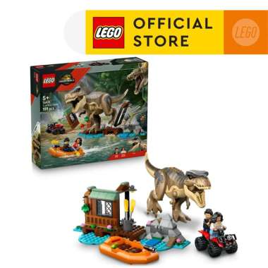 LEGO Jurassic World 76975 T. rex River Escape (199 Pieces), Building Block, Toys, Bricks