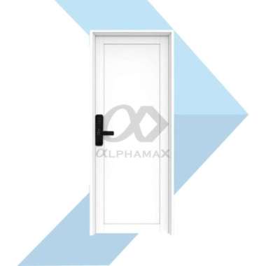 ALPHAMAX Max 2-E SMARTIUM Pintu Aluminium Smart Door 90x210cm Buka Kiri Putih