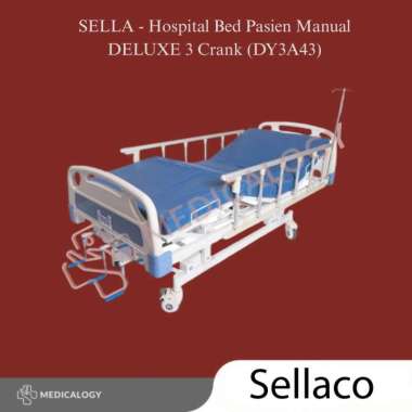 SELLA - Hospital Bed Pasien Manual DELUXE 3 Crank (DY3A43)