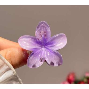 Jepitan Rambut Jedai Bunga Kamboja Hair Clip Bunga Bali Aksesori Rambut Wanita Jedai Varian Marble K