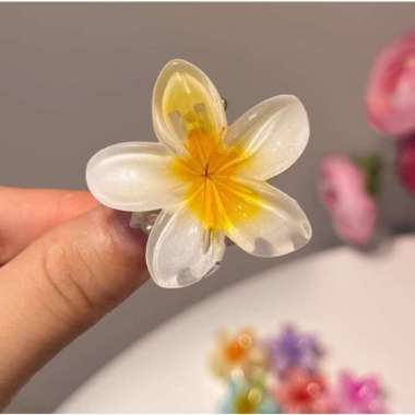 Jepitan Rambut Jedai Bunga Kamboja Hair Clip Bunga Bali Aksesori Rambut Wanita Jedai Varian Marble K
