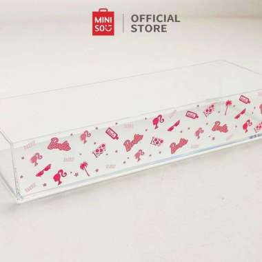 Miniso Barbie Box Organizer box penyimpanan Dapat ditumpuk box storage transparan storage box kotak 