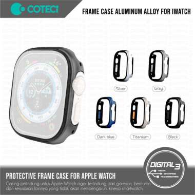COTECI Ultra iWatch Blade Protection Case Aluminum Alloy for Apple Watch 42mm / 46mm / 49mm Casing M