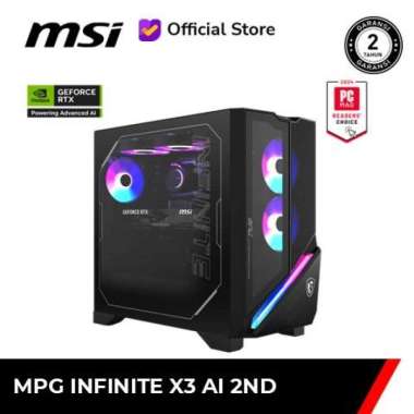 MPG INFINITE X3 AI DESKTOP (Ultra 9 285K/32GB DDR5/2TB NVME 4.0/RTX5070 12GB/1200W/WIFI6E + BT 5.3/K