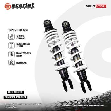 Scarlet Racing - Shock Shockbreaker STLN 8989 Aerox New 280mm WHITE