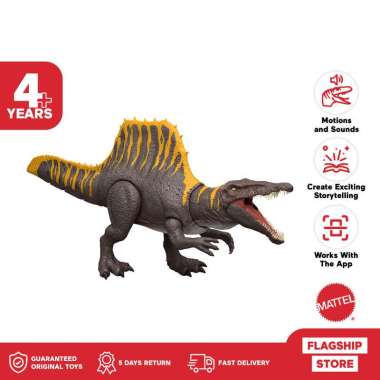 Jurassic World Rebirth Tail Trasher Spinosaurus - Mainan Action Figure
