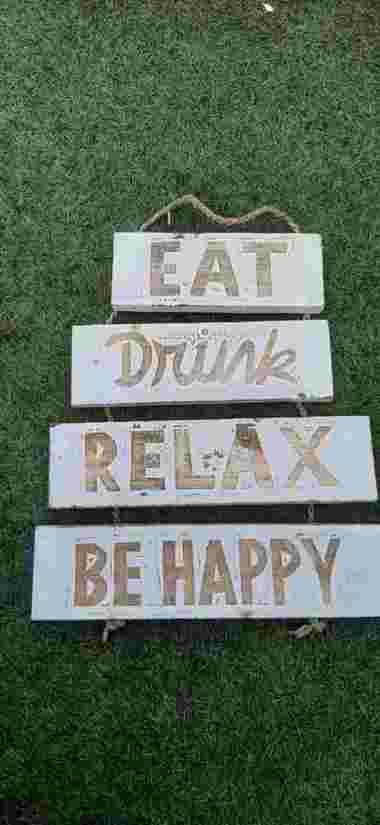 Dekorasi dinding kata kata unik happy sailor home decor EDRB