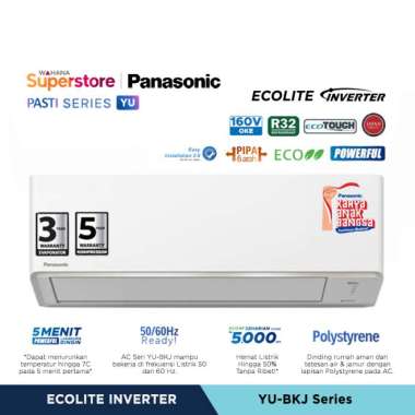 Panasonic AC Ecolite Inverter YU Series 1/2 PK - CS/CU-YU5BKJ