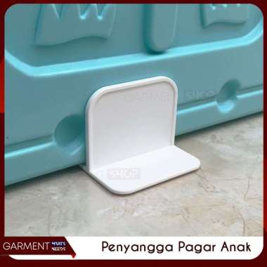 Penahan Pagar Bayi Stopper Plastik Penyangga Playpen Pembatas Anak Tempel Lantai Hook Portable Kuat