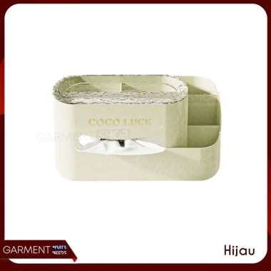 Kotak Tempat Tisu Susun 5 Sekat Penyimpan Remote TV AC Tissue Box Dengan Holder Handphone Multifungs